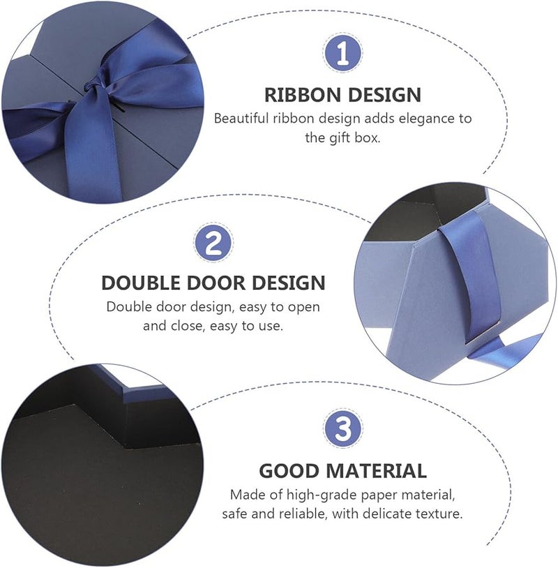 Heart Shaped Gift Wrapping Box Set With Multifunctional Compartments For Valentine Wedding Birthday - Image 3